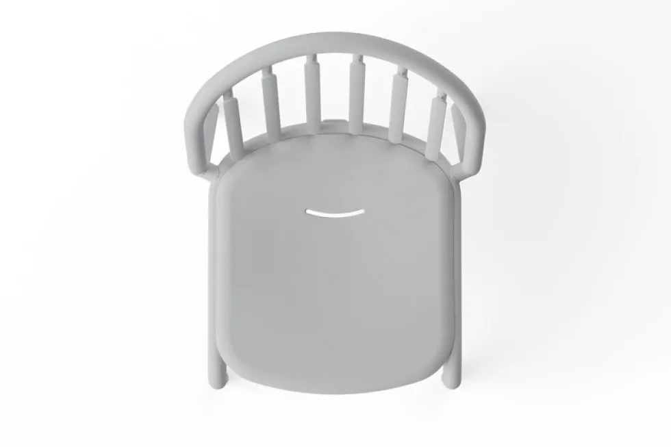 Chaise de jardin en aluminium gris clair 52x56x80cm Fred's - Fatboy