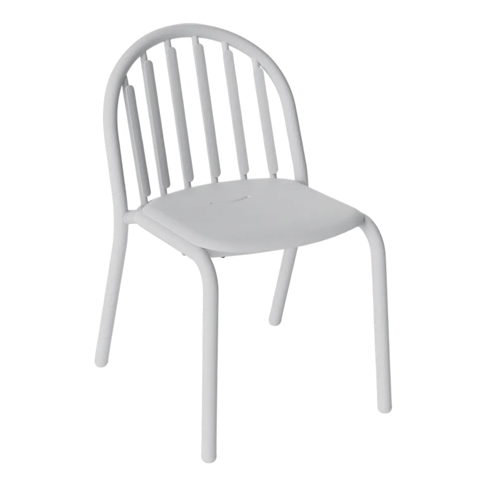Chaise de jardin en aluminium gris clair 52x56x80cm Fred's - Fatboy