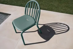 Chaise de jardin en aluminium sauge foncé 52x56x80cm Fred's - Fatboy