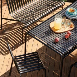 Chaise de jardin en métal anthracite Palissade - HAY