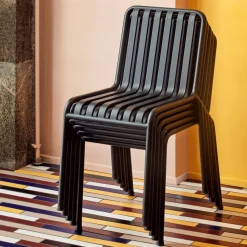 Chaise de jardin en métal anthracite Palissade - HAY