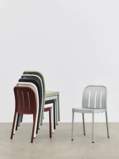 Chaise de jardin en métal gris argenté Deville - HAY