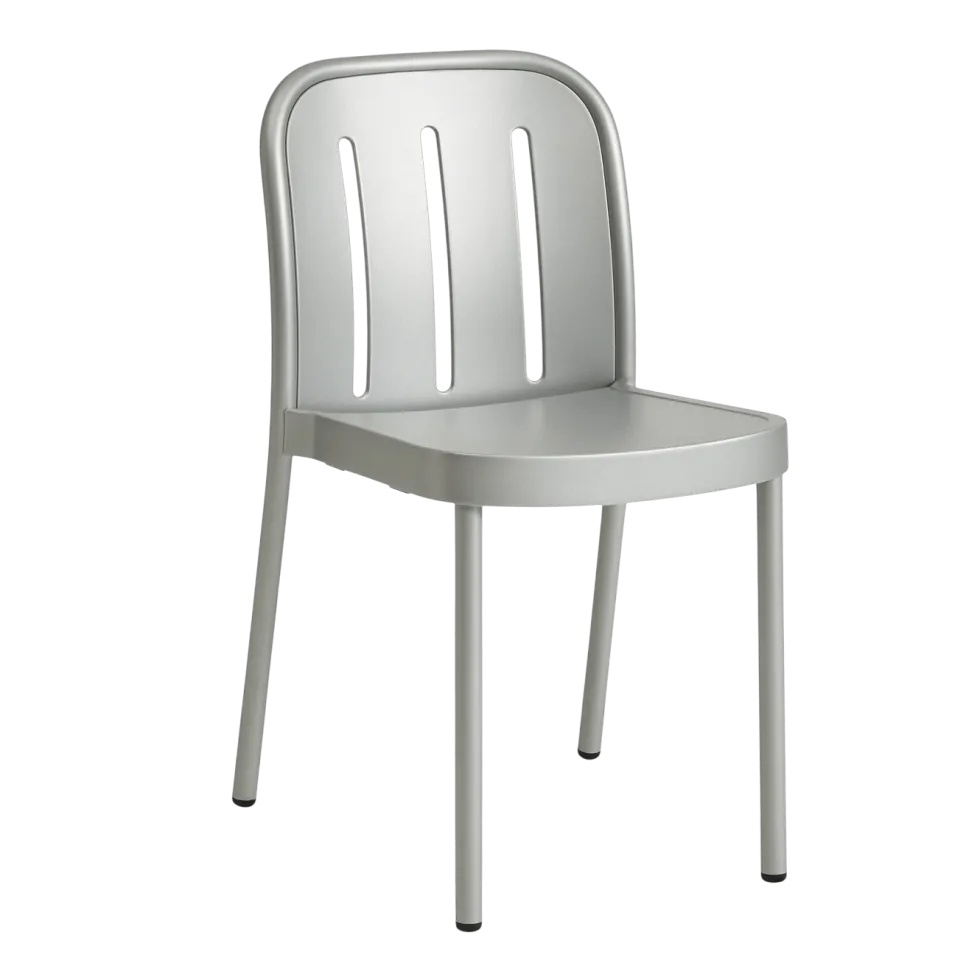 Chaise de jardin en métal gris argenté Deville - HAY