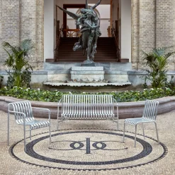 Chaise de jardin en métal gris galvanisé Palissade - HAY