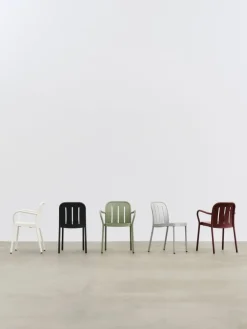 Chaise de jardin en métal vert Deville - HAY