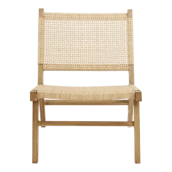 Chaise de jardin en osier naturel Vasai - Nordal