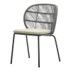 Chaise de jardin gris fossil et corde almond Kodo - Vincent Sheppard