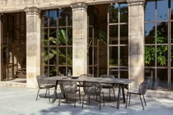 Chaise de jardin gris fossil et corde almond Kodo - Vincent Sheppard