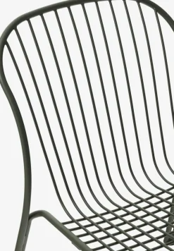 Chaise de jardin large en acier vert bronze Thorvald SC100 - &tradition
