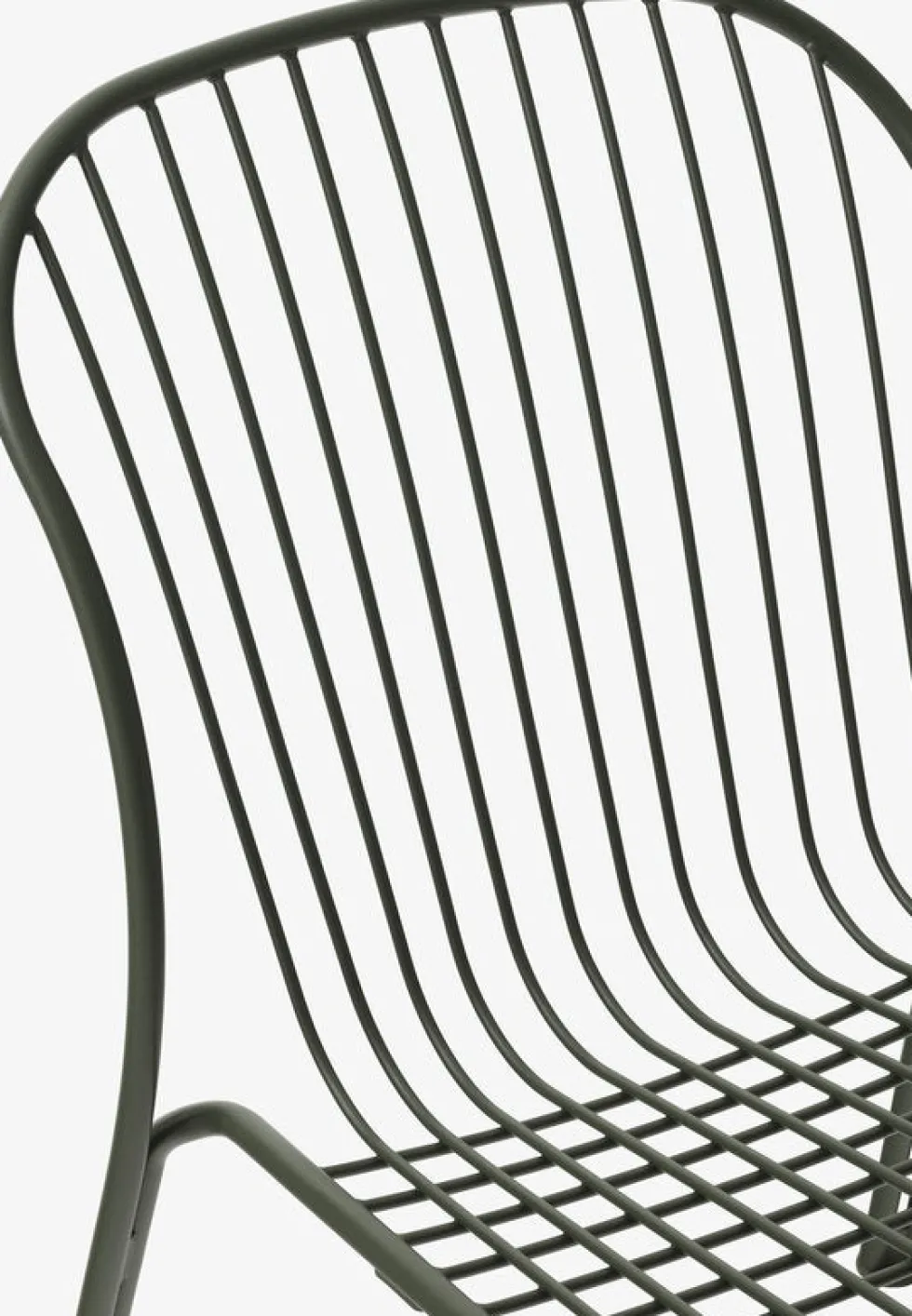 Chaise de jardin large en acier vert bronze Thorvald SC100 - &tradition