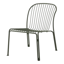 Chaise de jardin large en acier vert bronze Thorvald SC100 - &tradition