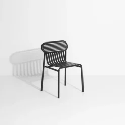 Chaise de jardin noire Week-End - Petite Friture