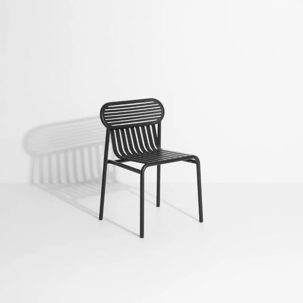 Chaise de jardin noire Week-End - Petite Friture
