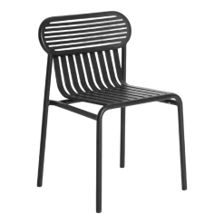 Chaise de jardin noire Week-End - Petite Friture