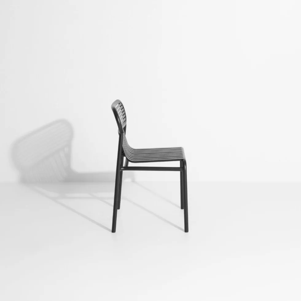 Chaise de jardin noire Week-End - Petite Friture