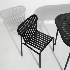 Chaise de jardin noire Week-End - Petite Friture