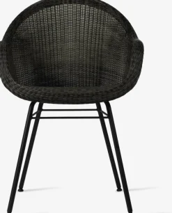 Chaise de repas extérieur acier noir Edgard - Vincent Sheppard