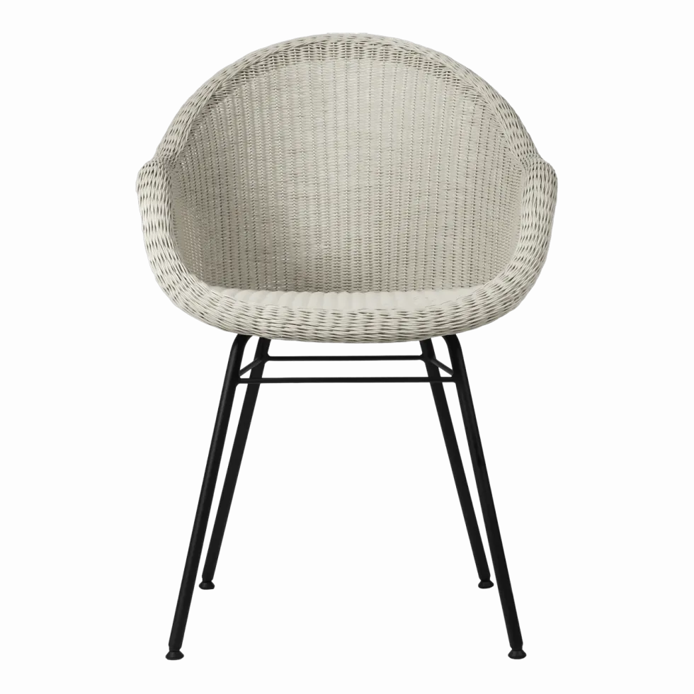 Chaise de repas extérieur acier vieille dentelle Edgard - Vincent Sheppard