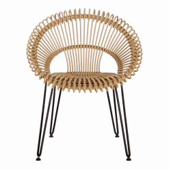Chaise de repas extérieur camel Roxy - Vincent Sheppard