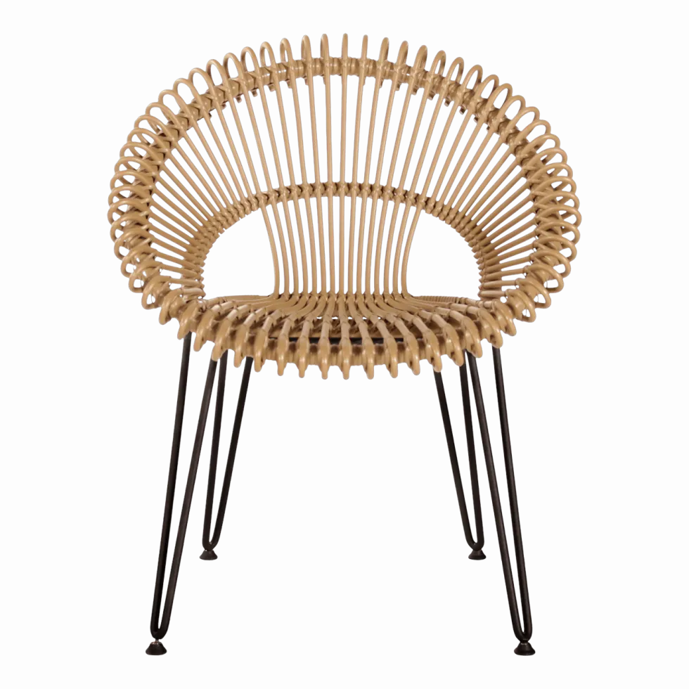 Chaise de repas extérieur camel Roxy - Vincent Sheppard