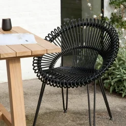 Chaise de repas extérieur camel Roxy - Vincent Sheppard