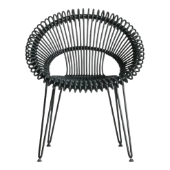 Chaise de repas extérieur noire Roxy - Vincent Sheppard