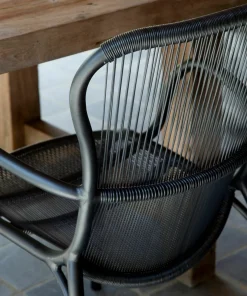 Chaise de repas extérieur noir Loop - Vincent Sheppard
