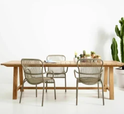 Chaise de repas extérieur taupe Loop - Vincent Sheppard