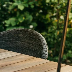 Chaise de repas extérieur teck massif mocca Edgard - Vincent Sheppard