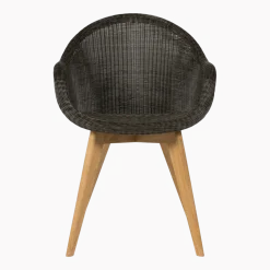 Chaise de repas extérieur teck massif mocca Edgard - Vincent Sheppard