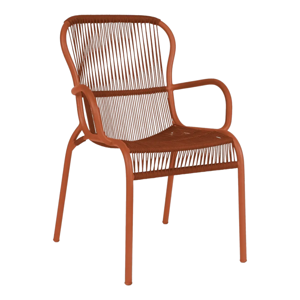 Chaise de repas extérieur terracotta Loop - Vincent Sheppard