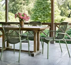 Chaise de repas extérieur vert mousse Loop - Vincent Sheppard