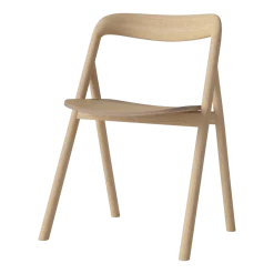 Chaise de salle à manger en chêne huilé pigmenté blanc Fenri - Bolia
