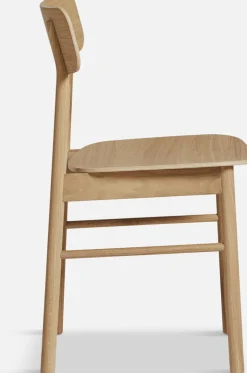 Chaise de salle à manger en chêne naturel huilé 47x78cm Soma - Woud