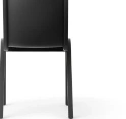 Chaise de salle à manger en chêne noir et tissu audo bouclé 02 78cm Ready - Audo