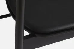 Chaise de salle à manger en frêne noir 47x78cm Soma - Woud