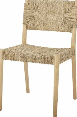 Chaise de salle à manger en jacinthe d'eau et bois Saran - Bloomingville