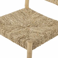 Chaise de salle à manger en jacinthe d'eau et bois Saran - Bloomingville