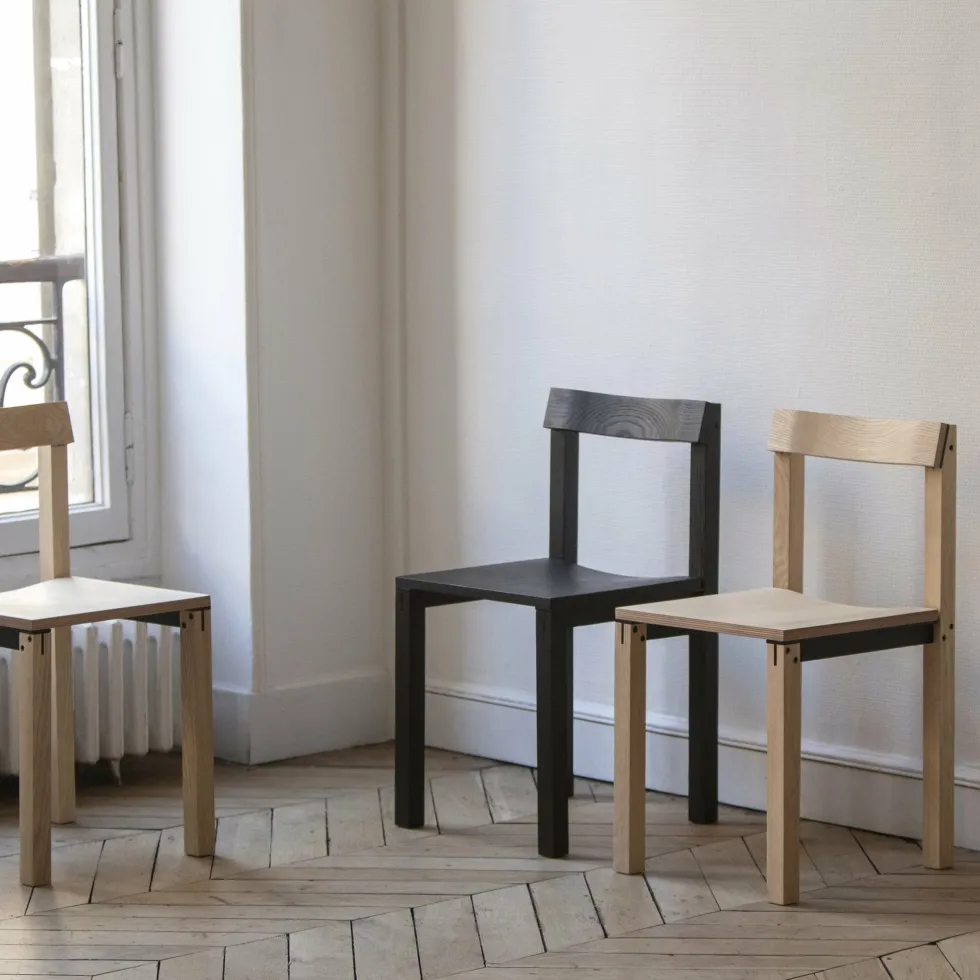 Chaise design en frêne Tal - Kann Design