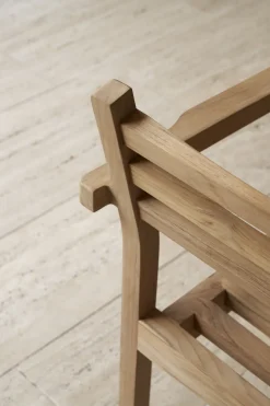 Chaise d'extérieur avec accoudoirs en teck non traité 81cm AH502 - Carl Hansen & Søn
