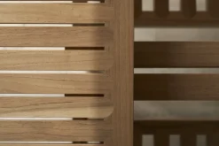 Chaise d'extérieur avec accoudoirs en teck non traité 81cm AH502 - Carl Hansen & Søn
