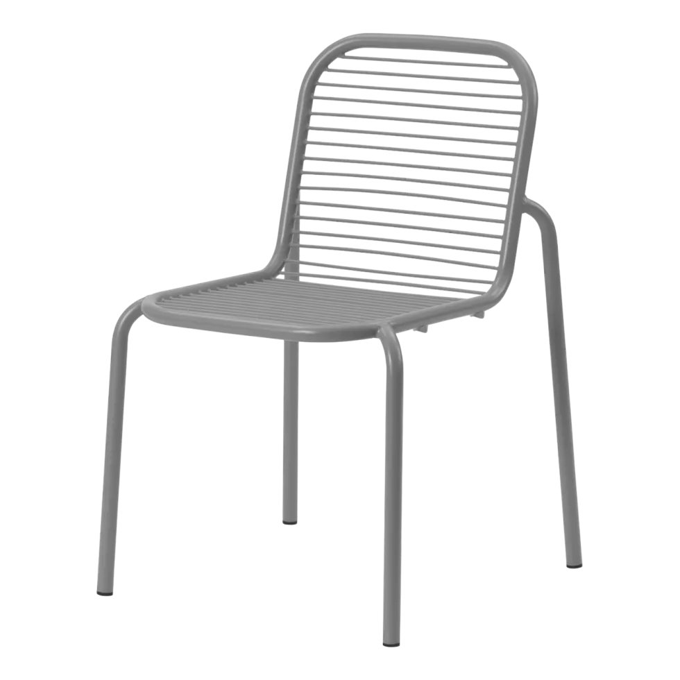 Chaise d'extérieur en acier gris Vig - Normann Copenhagen