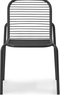 Chaise d'extérieur en acier noir Vig - Normann Copenhagen