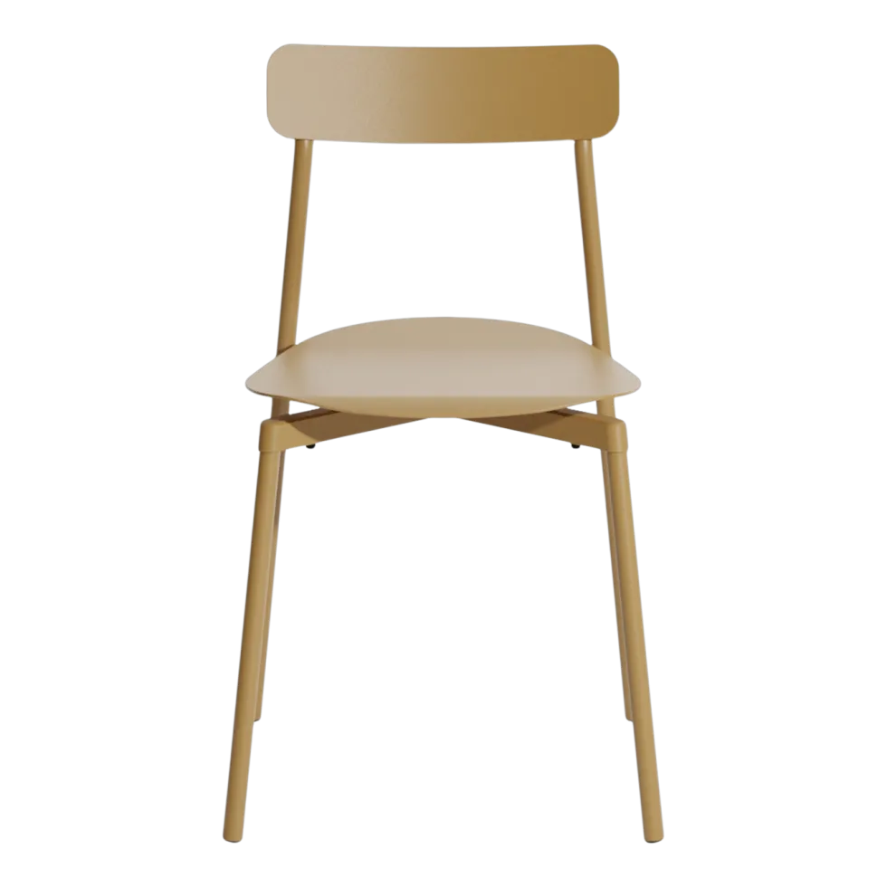 Chaise d'extérieur en aluminium or Fromme - Petite friture
