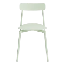 Chaise d'extérieur en aluminium vert pastel Fromme - Petite friture