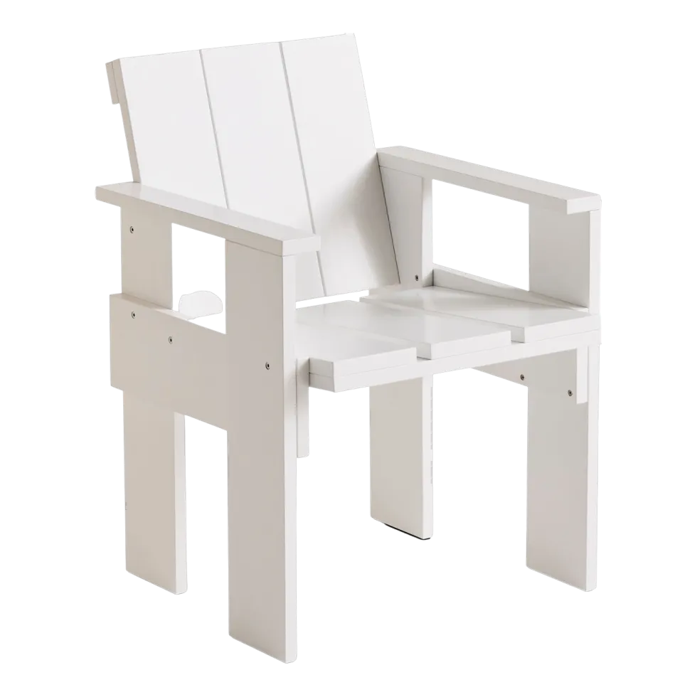 Chaise d'extérieur en pin blanche Crate - Hay