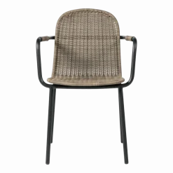 Chaise d'extérieur noir et taupe Wicked - Vincent Sheppard