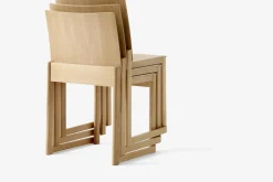 Chaise empilable en chêne laqué 80,6 cm Allwood - &tradition