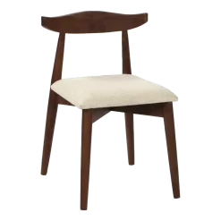 Chaise en acacia et lin Mandela - Pomax