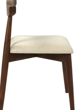 Chaise en acacia et lin Mandela - Pomax